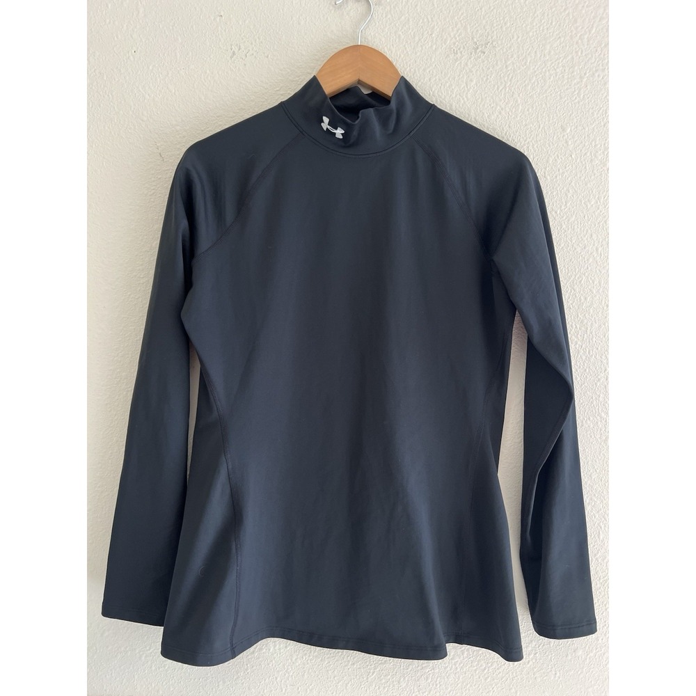 Under Armour ColdGear Mock Neck Compression Fitted Base Layer Top Women's Large